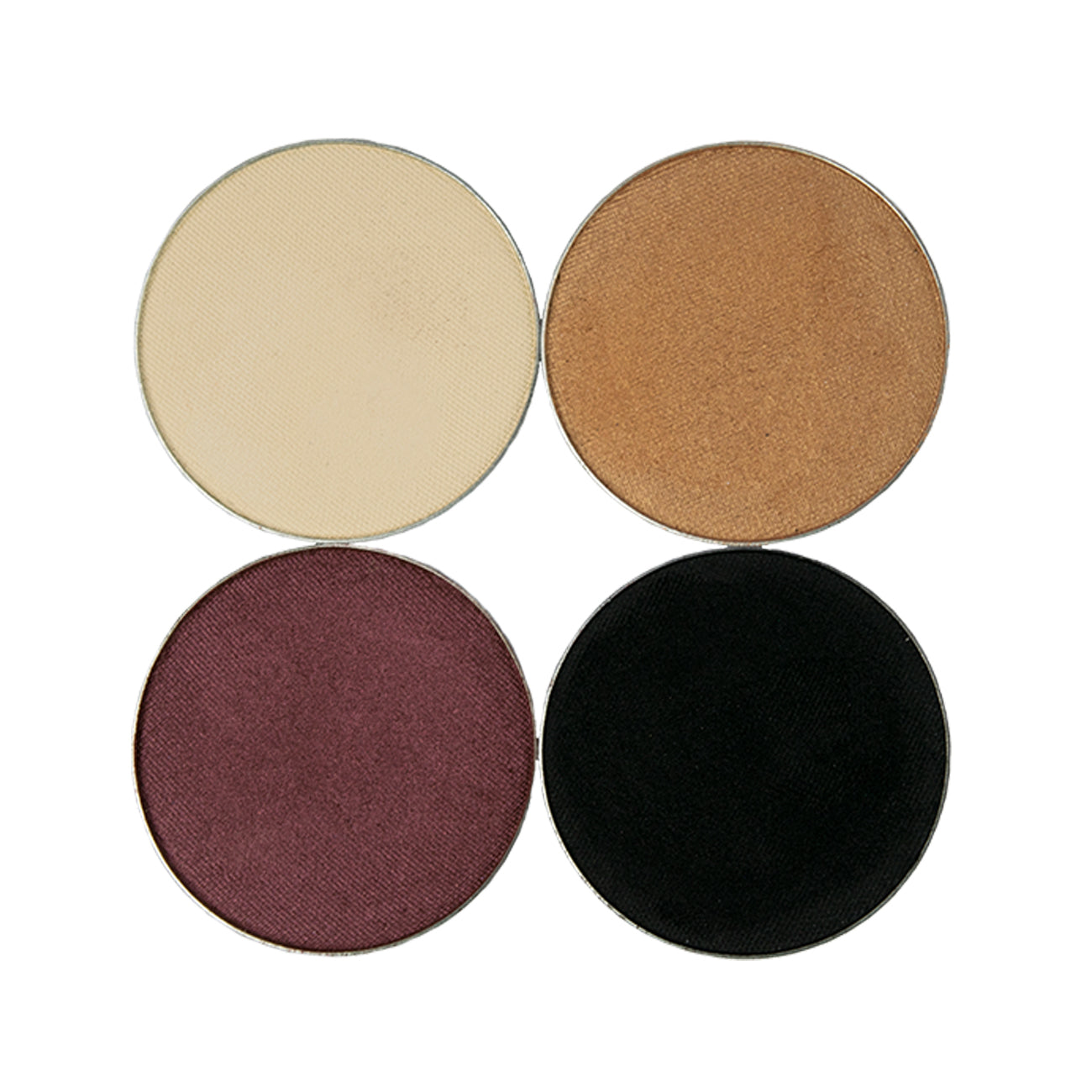 Cream and Black Eyeshadow Singles with Small Black Z Palette