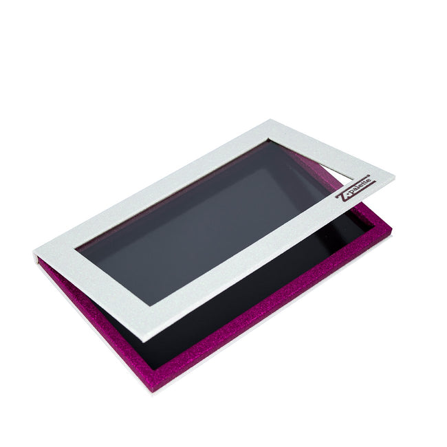 LARGE WHITE/ HOT PINK GLITTER Z PALETTE